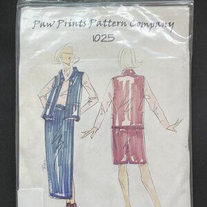 Paw Prints Sewing Pattern 1025 Sahara Vest & Skirt Sz XS - 5XL Uncut NOS